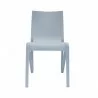 Toppy Stackable Modern V Dinning Chair - Cool Grey - Front - Toppy Stackable Modern V Dinning Chair - Cool Grey - Front