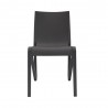 Toppy Stackable Modern V Dinning Chair - Dark Grey - Front