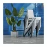 Toppy Stackable Modern V Dinning Chair - Stacked - Lifestyle 1 - Toppy Stackable Modern V Dinning Chair - Stacked - Lifestyle 1