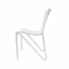 Toppy Stackable Modern V Dinning Chair - White - Side - Toppy Stackable Modern V Dinning Chair - White - Side