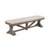 Alpine Furniture Arlo Bench - Front Side Angle