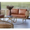 Cane-Line Nest 2-Seater Sofa INDOOR, Natural, Rattan Cognac