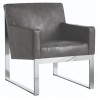 Sunpan Sheldon Lounge Chair - Cantina Magnetite -  Angled