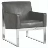 Sunpan Sheldon Lounge Chair - Cantina Magnetite -  Angled - Sunpan Sheldon Lounge Chair - Cantina Magnetite -  Angled