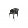 Cane-Line Moments Chair, Stackable By Two Black cushion