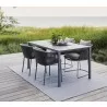 Cane-Line Pure Dining Table Base, 59.1"x35.5", Aluminium Outdoor 001 - Cane-Line Pure Dining Table Base, 59.1"x35.5", Aluminium Outdoor 001