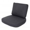 Cane-Line Moments/Sense Lounge Chair Cushion Set INDOOR Dark Grey