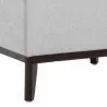 Sunpan Kosovo Modular Banquette - Single Seat in Polo Club Stone - Base Angle - Sunpan Kosovo Modular Banquette - Single Seat in Polo Club Stone - Base Angle