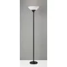 Adesso Glenn 300W Torchiere Black - Adesso Glenn 300W Torchiere Black