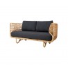 Cane-Line Nest 2-Seater Sofa INDOOR, Natural, Rattan black