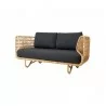 Cane-Line Nest 2-Seater Sofa INDOOR, Natural, Rattan black - Cane-Line Nest 2-Seater Sofa INDOOR, Natural, Rattan black