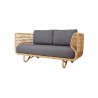 Cane-Line Nest 2-Seater Sofa INDOOR, Natural, Rattan grey