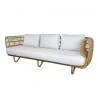Cane-Line Nest 3-Seater Sofa Cushion Set INDOOR White - Cane-Line Nest 3-Seater Sofa Cushion Set INDOOR White