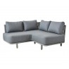 Cane-Line Moments corner module, incl. Grey cushion set, Cane-line AirTouch