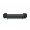 Grand D.E.L. Sofa in Boucle Black Raven - Front - Grand D.E.L. Sofa in Boucle Black Raven - Front