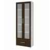 Serra 1.0- 5-Shelf Bookcase in White and Tobacco - Serra 1.0- 5-Shelf Bookcase in White and Tobacco