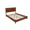 Alpine Furniture Flynn Full Platform Bed in Acorn/White - Frame Only