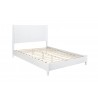 Alpine Furniture Flynn Standard King Platform Bed in White - Angled and Frame only