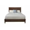 Alpine Furniture Flynn Queen Platform Bed In Walnut - Front - Alpine Furniture Flynn Queen Platform Bed In Walnut - Front