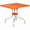 Forza Square Folding Table 31 inch Orange - Forza Square Folding Table 31 inch Orange