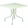 Forza Square Folding Table 31 inch Beige - Forza Square Folding Table 31 inch Beige