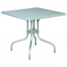 Forza Square Folding Table 31 inch Silver Gray