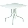 Forza Square Folding Table 31 inch White - Forza Square Folding Table 31 inch White