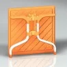 Forza Square Folding Table 31 inch Orange - Forza Square Folding Table 31 inch Orange
