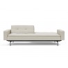 Innovation Living Dublexo Pin Sofa Bed With Arms - Mixed Dance Natural - Front and Folded