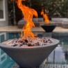 The Outdoor Plus Cazo GFRC Fire Bowl Close 