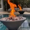 The Outdoor Plus Cazo GFRC Fire Bowl Close  - The Outdoor Plus Cazo GFRC Fire Bowl Close 