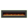 Amantii Wall Mount / Flush Mount - 72" Electric Fireplace with a Steel Surround and Glass Media 