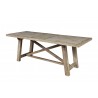 Alpine Furniture Newberry Extension Dining Table, Weathered Natural - Front Side Angle