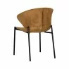 Sunpan Eric Dining Chair in Nono Tapenade Gold - Set of Two - Back Side Angle - Sunpan Eric Dining Chair in Nono Tapenade Gold - Set of Two - Back Side Angle