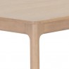 Sunpan Rivero Dining Table - Light Wash - 80'' - Closeup Top Angle