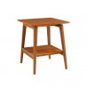 Greenington Antares End Table, Amber  - Front Side Angle