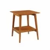 Greenington Antares End Table, Amber  - Front Side Angle - Greenington Antares End Table, Amber  - Front Side Angle