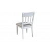 Alpine Furniture Donham Side Chairs in White - Set of Two - Back Side Angle