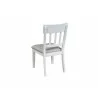 Alpine Furniture Donham Side Chairs in White - Set of Two - Back Side Angle - Alpine Furniture Donham Side Chairs in White - Set of Two - Back Side Angle