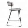 oe's Home Collection ADRIA COUNTER STOOL GREY - Side Angle