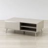 Anderson Teak Altus 43" Coffee Table Gloss In Grey - Left Angled