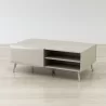 Anderson Teak Altus 43" Coffee Table Gloss In Grey - Left Angled - Anderson Teak Altus 43" Coffee Table Gloss In Grey - Left Angled