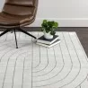 Sunpan Fez Hand-Loomed Rug - Ivory / Grey in 5' X 8' / 8' X 10' / 9' X 12' - Lifestyle - Sunpan Fez Hand-Loomed Rug - Ivory / Grey in 5' X 8' / 8' X 10' / 9' X 12' - Lifestyle