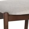Sunpan Madison Dining Chair Polo Club Stone - Seat Closeup Angle - Sunpan Madison Dining Chair Polo Club Stone - Seat Closeup Angle
