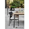 Alfresco Home Elle Belt Dining Armchair w/ Teak Arm Rests | Cushion Inclusive - Lifestyle