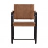 Sunpan Garrett Office Chair - Cognac Leather - Front Angle