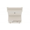 Manhattan Comfort Tribeca 35.43 Mid-Century Modern TV Stand and Panel with Media and Display Shelves in Off White Top