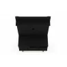 Manhattan Comfort Tribeca 35.43 Mid-Century Modern TV Stand and Panel with Media and Display Shelves in Black Top - Manhattan Comfort Tribeca 35.43 Mid-Century Modern TV Stand and Panel with Media and Display Shelves in Black Top