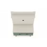 Manhattan Comfort Tribeca 35.43 Mid-Century Modern TV Stand and Panel with Media and Display Shelves in Off White and Green Mint Top - Manhattan Comfort Tribeca 35.43 Mid-Century Modern TV Stand and Panel with Media and Display Shelves in Off White and Green Mint Top