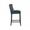 Sunpan Joan Barstool Cantina Petrol - Side Angle